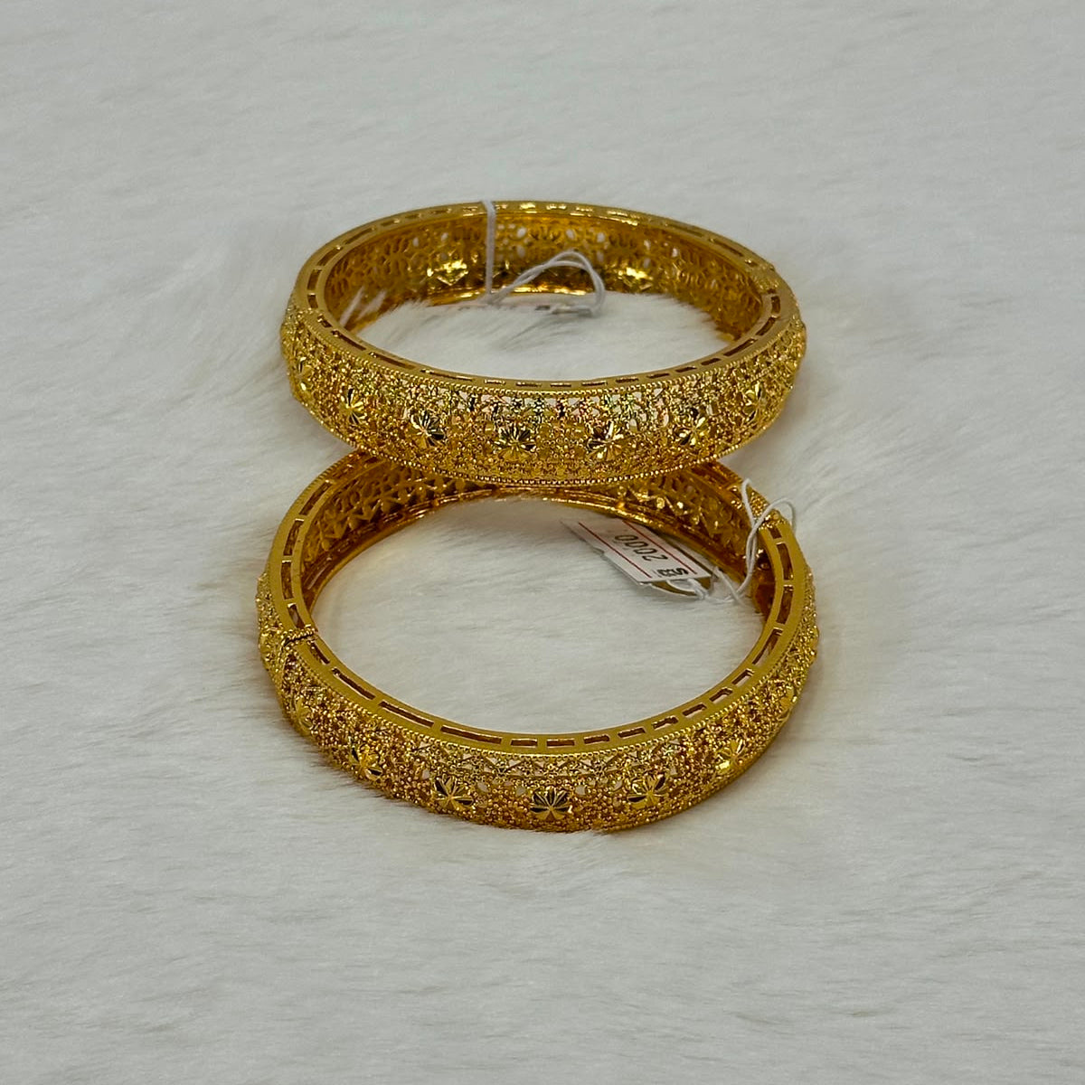NooreZewar Premium Gold Plated Wide Kada Bangle for Women | Size 2.5 | Traditional Bridal Wedding & Party Wear
