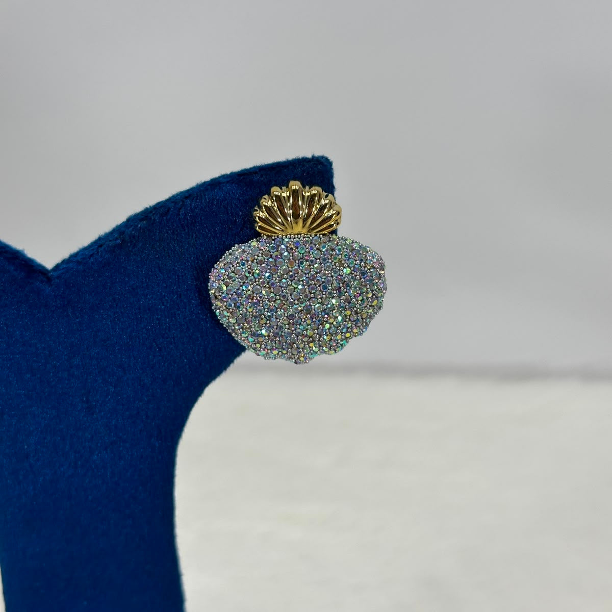 Luxury Crystal Shell Stud Earrings for Women | Premium Statement Party Earrings